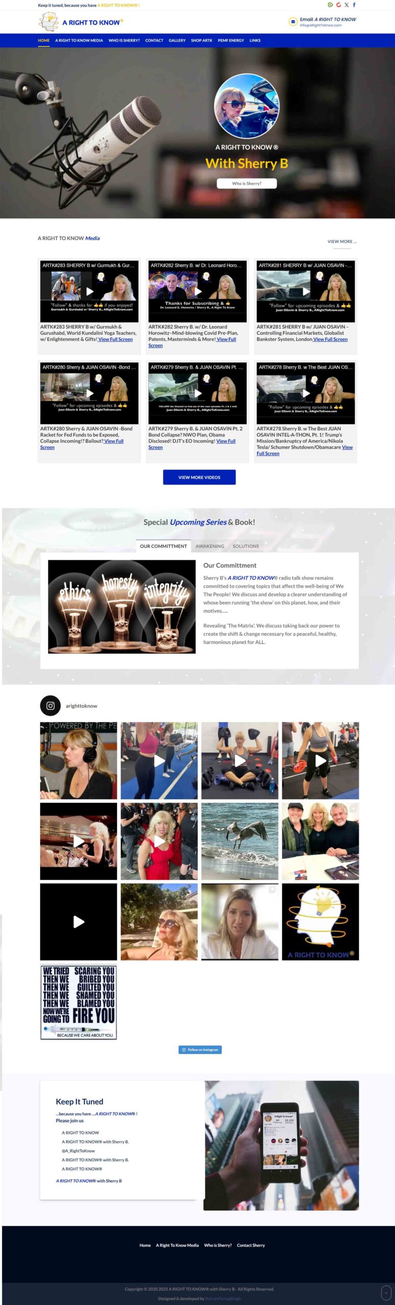 Personal brand website