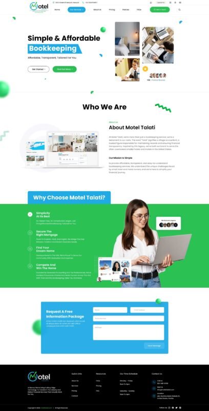 Beautiful informative website design portfolio website